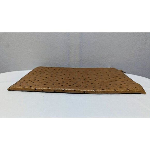 FINAL PRICE DROP Michael Kors Harlow Ostrich Emboss Leather Clutch Wristlet - Picture 3 of 12